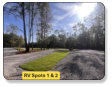 View of RV sites 1 & 2 at  M & M Outdoors Campground.