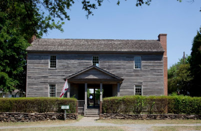 Outside view of one of the houses in Old Alabama town